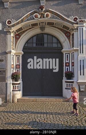 Portail Brüderstrasse À Goerlitz, Saxe, Allemagne Banque D'Images