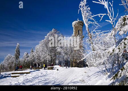 Kickelhahnturm sur le Kickelhahn près d'Ilmenau, Thuringe, Allemagne Banque D'Images