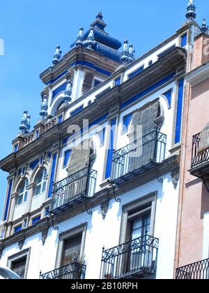 Maison traditionnelle de Séville. Andalousie. Espagne Banque D'Images