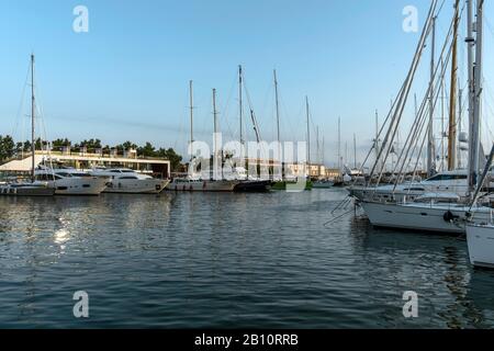 Port Blanc Marina, Palma, Majorque, Iles Baléares, Méditerranée, Espagne, Europe Banque D'Images