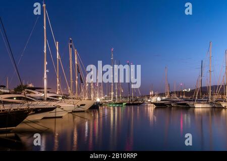 Port Blanc Marina, Palma, Majorque, Iles Baléares, Méditerranée, Espagne, Europe Banque D'Images