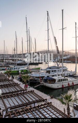 Port Blanc Marina, Palma, Majorque, Iles Baléares, Méditerranée, Espagne, Europe Banque D'Images