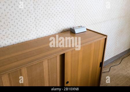 Détail dans une salle d'interrogatoire, ancienne prison de Stasi, Mémorial de Hohenschönhausen, Berlin Banque D'Images