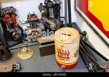 Musée de la voiture et de l'automobile, Lakeland Motor et Blue bird Lake District Banque D'Images