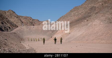 Exercice militaire des FDI en Israël guerre contre le terrorisme Banque D'Images