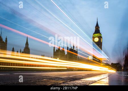 Westminster Bridge, Palais De Westminster Et Big Ben, Londres, Royaume-Uni Banque D'Images