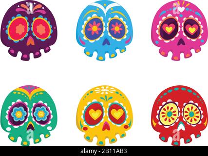 Jour de l'ensemble d'illustrations vectorielles mortes Illustration de Vecteur