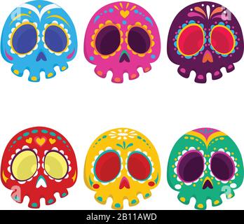 Jour de l'ensemble d'illustrations vectorielles mortes Illustration de Vecteur