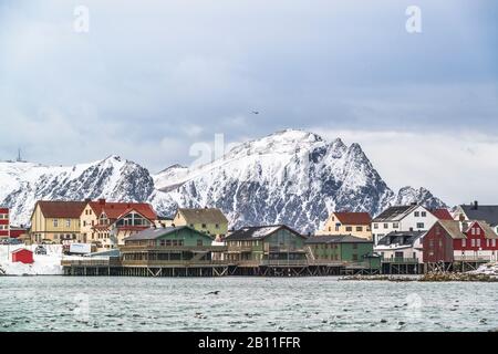 Andenes, Vesterålen sans petrole, Norvège Banque D'Images