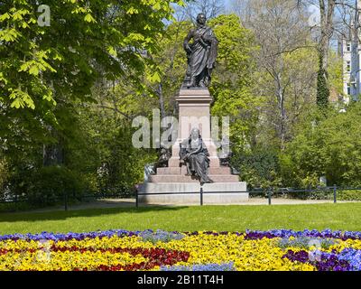 Felix Mendelssohn mémorial à Leipzig, Saxe, Allemagne Banque D'Images