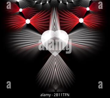 Création d'origine d'une maquette fractale informatique pour les besoins de conception Banque D'Images