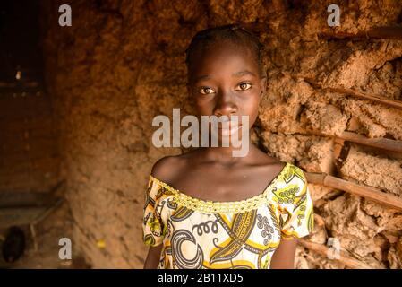 Camp de réfugiés du HCR pour les Fulani, réfugiés de guerre civile de la République centrafricaine, Cameroun, Afrique Banque D'Images