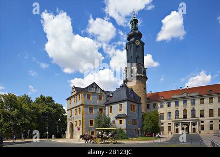 Residenzschloss À Weimar, Thuringe, Allemagne Banque D'Images