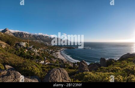 Ambiance Nocturne, Clifton Beach, Bantry Bay, Cape Town, Western Cape, Afrique Du Sud, Afrique Banque D'Images