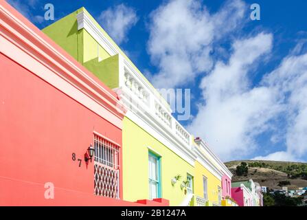 Maisons Colorées À Bo-Kaap, Le Cap, Afrique Du Sud, Afrique Banque D'Images