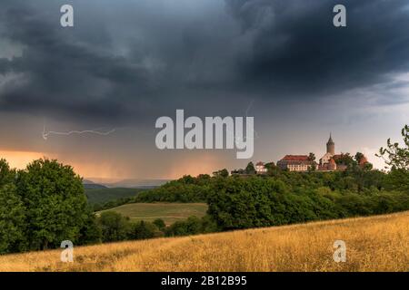 Plus d'orage Szinérváralja, Thuringe, Allemagne Banque D'Images