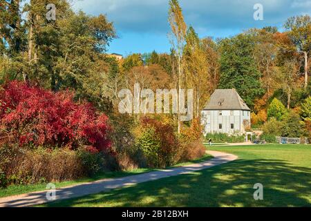 Goethe garden house dans le parc à l'ILM, Weimar, Thuringe, Allemagne Banque D'Images