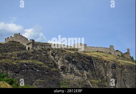 Château De Trourbillon, Sion, Suisse Banque D'Images