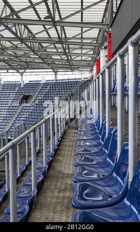 Au tribune de l'arène FC Red Bulls, Salzbourg Banque D'Images