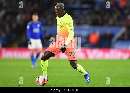 Leicester, Royaume-Uni. 22 février 2020. Benjamin Mendy (22) de Manchester City lors du match de la Premier League entre Leicester City et Manchester City au King Power Stadium de Leicester le samedi 22 février 2020. (Crédit: Jon Hobley | MI News) la photographie ne peut être utilisée qu'à des fins de rédaction de journaux et/ou de magazines, licence requise à des fins commerciales crédit: Mi News & Sport /Alay Live News crédit: Mi News & Sport /Alay Live News Banque D'Images