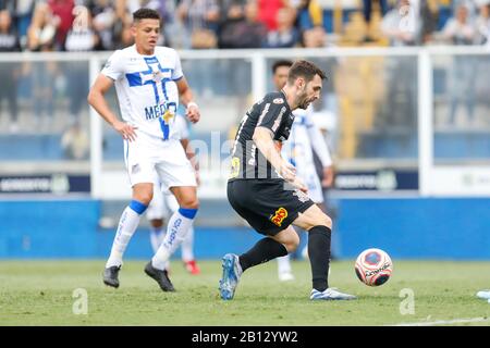 Diadema, Brésil. 22 février 2020. Boselli pendant un match entre Água Santa x Corinthiens tenu à Arena Inamar, à Diadema, SP. Le match est valable pour le 7ème tour du championnat Paulista 2020. Crédit: Ricardo Moreira/Fotoarena/Alay Live News Banque D'Images