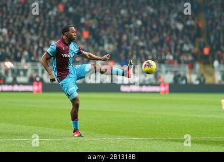 Vodafone Park, Istanbul, Turquie. 22 février 2020. Daniel Sturridge de Trabzonspor pendant Besiktas contre Trabzonspor sur Vodafone Park, Istanbul, Turquie. Kim Price/Csm/Alay Live News Banque D'Images