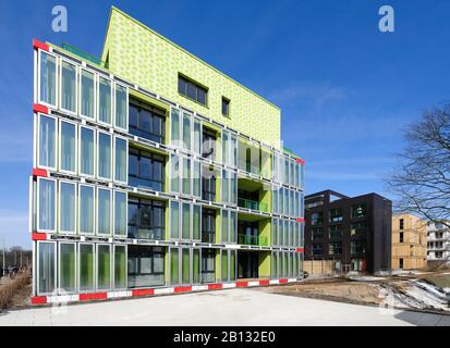 BIQ,algue Building,IBA,International Building Exhibition,Wilhelmsburg,Hambourg,Allemagne Banque D'Images