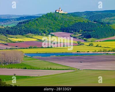 Château De Wachsenburg De Roehnberg Près De Muehlberg,Drei Gleichen,Thuringe,Allemagne Banque D'Images