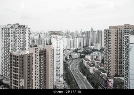 Bâtiments résidentiels à Nanshi, Shanghai, Chine Banque D'Images