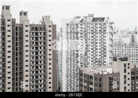 Bâtiments résidentiels à Nanshi, Shanghai, Chine Banque D'Images