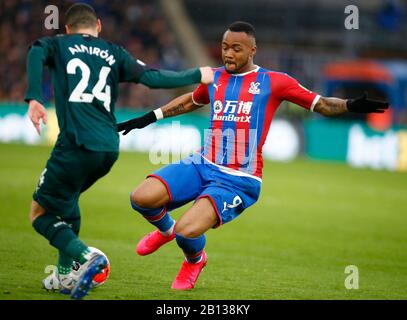 LONDRES, ROYAUME-UNI. 22 Février Jordan Ayew De Crystal Palace Pendant La Premier League Anglaise Entre Crystal Palace Et Newcastle United Au Selhurst Park Stadium, Londres, Angleterre Le 22 Février 2020 Crédit: Action Foto Sport/Alay Live News Banque D'Images