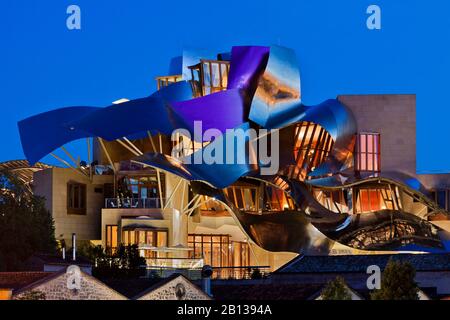 Marques de Riscal établissement vinicole et hôtel. La Rioja Alavesa. Alava, Espagne Banque D'Images