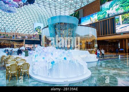 L'intérieur de l'hôtel MGM Cotai et du casino de Macao Banque D'Images