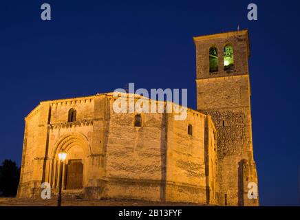 L'église de la croix vraie. Iglesia de la Vera Cruz. Segovia, Espagne. La construction du temple Banque D'Images