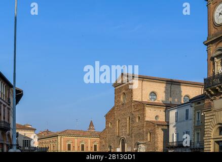 Piazza Del Popolo / Piazza Della Libertà, Faenza, Emilie Romagne, Italie Banque D'Images