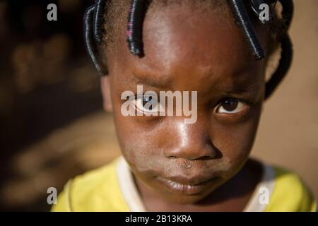 La vie rurale dans un village de Gourmatche, Burkina Faso Banque D'Images