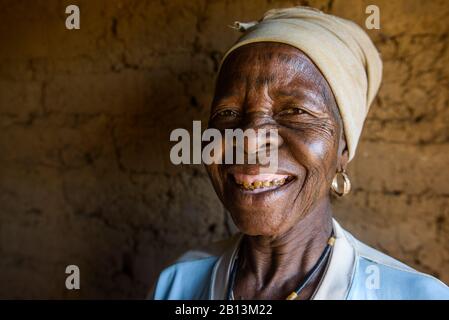 La vie rurale dans un village de Gourmatche, Burkina Faso Banque D'Images