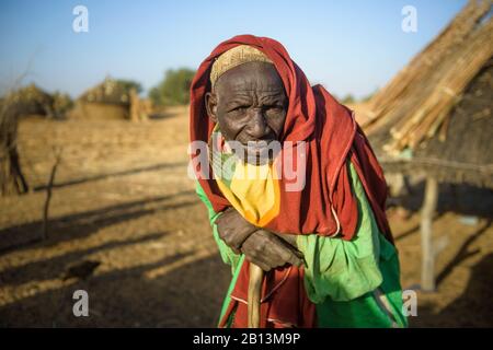 Les nomades Fulani du Sahel, Burkina Faso Banque D'Images