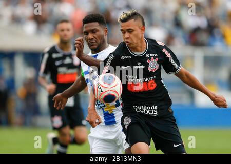 Diadema, Brésil. 22 février 2020. Cantillo pendant un match entre Água Santa x Corinthiens tenu à Arena Inamar, à Diadema, SP. Le match est valable pour le 7ème tour du championnat Paulista 2020. Crédit: Ricardo Moreira/Fotoarena/Alay Live News Banque D'Images