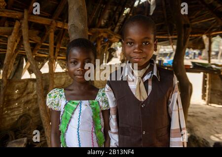 Portraits D'Ivoiriens,Côte D'Ivoire Banque D'Images