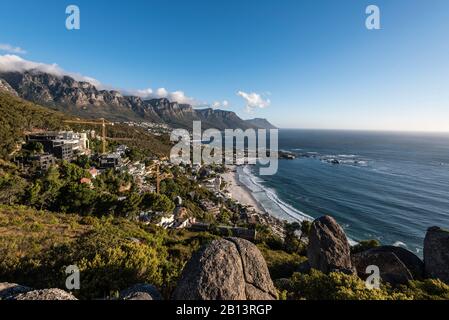 Ambiance Nocturne,Clifton Beach,Bantry Bay,Cape Town,Western Cape,Afrique Du Sud,Afrique Banque D'Images