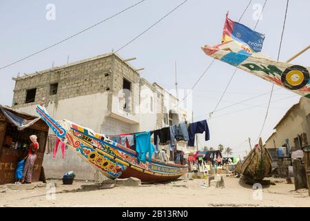Rues De St,Louis,Sénégal Banque D'Images