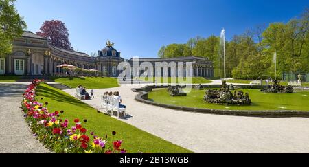 Orangery avec Temple du Soleil à l'Hermitage à Bayreuth, Haute-Franconie, Bavière, Allemagne Banque D'Images