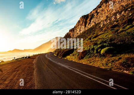 Route côtière près de Cape Town, Afrique du Sud Banque D'Images