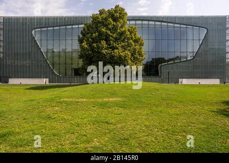 L'entrée du Musée d'Histoire polonaise à Varsovie, Pologne. Banque D'Images