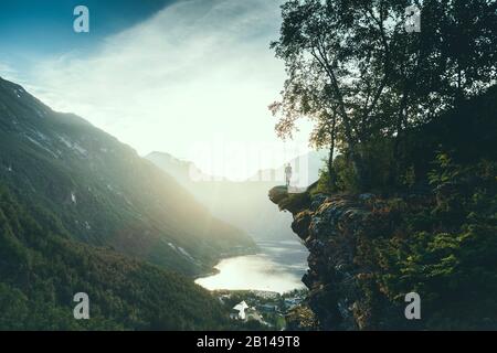 Fjord de Geiranger en Norvège Banque D'Images