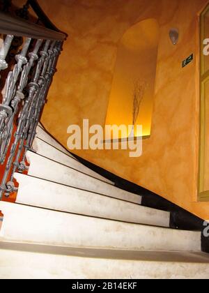 Escalier de l'hôtel. Prague. République tchèque Banque D'Images