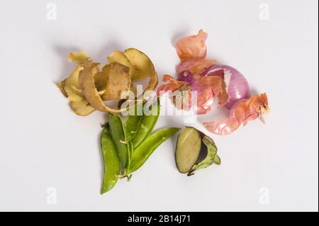 Tamil NADU, INDE - 15 février 2018 : déchets alimentaires Banque D'Images