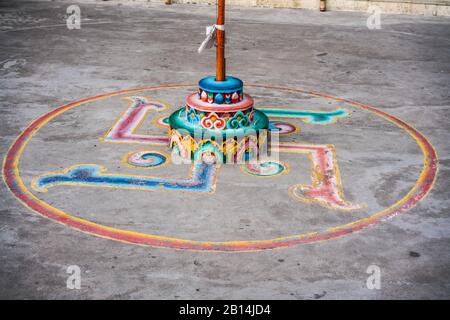 Monastère de Dali, Darjeeling, Inde, Asie Banque D'Images