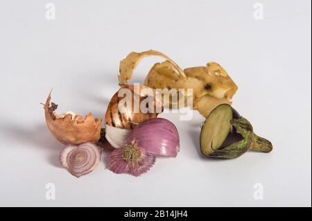 Tamil NADU, INDE - 15 février 2018 : déchets alimentaires Banque D'Images